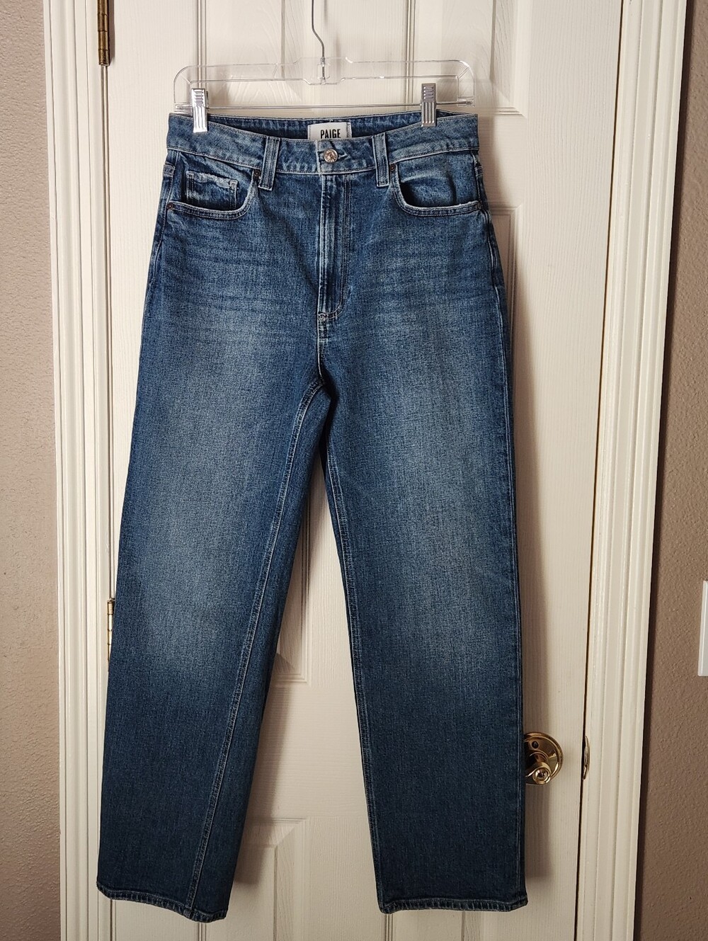 PAIGE High Rise Stevie Ankle Straight - Stoneview - Like New